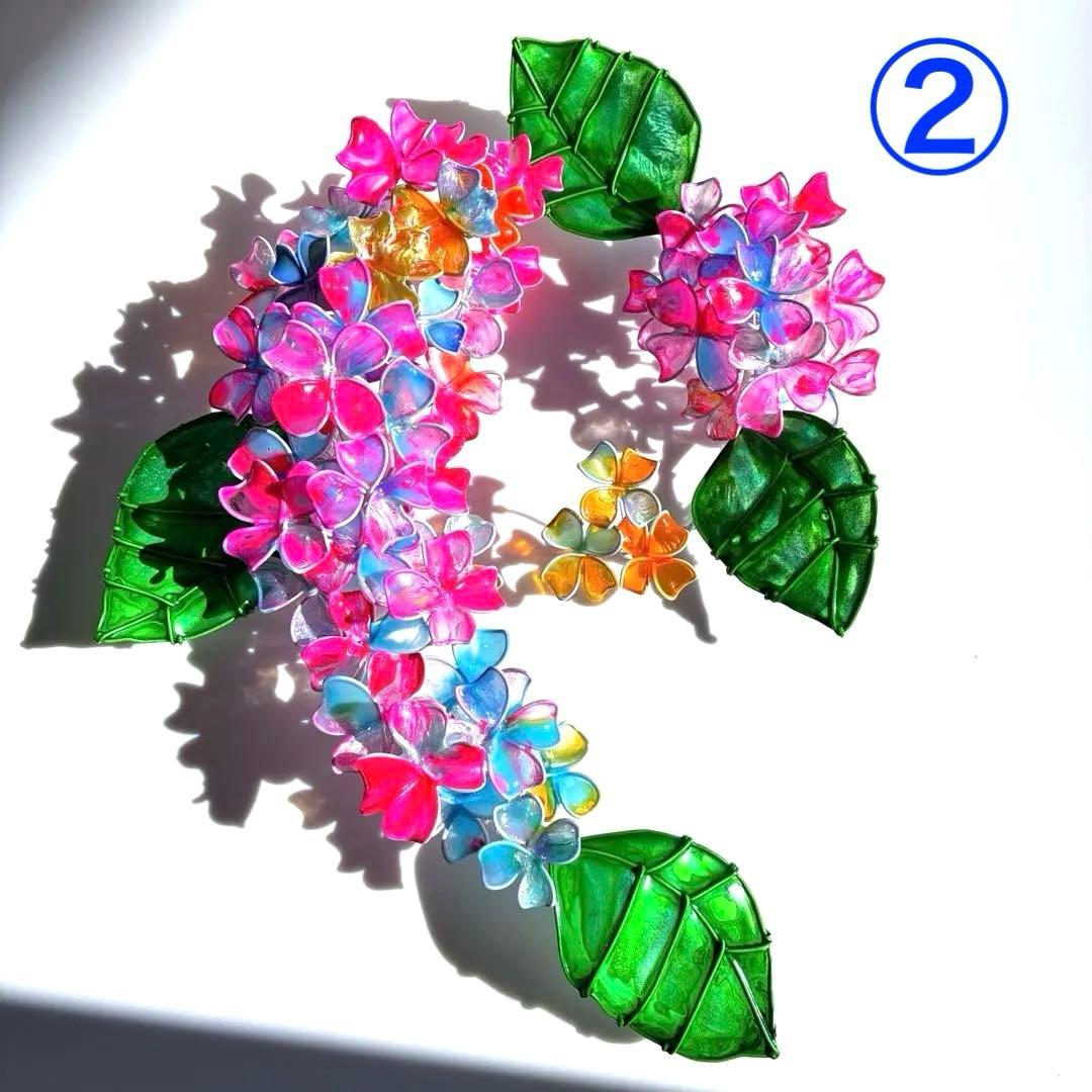 キャンディポップ紫陽花リース