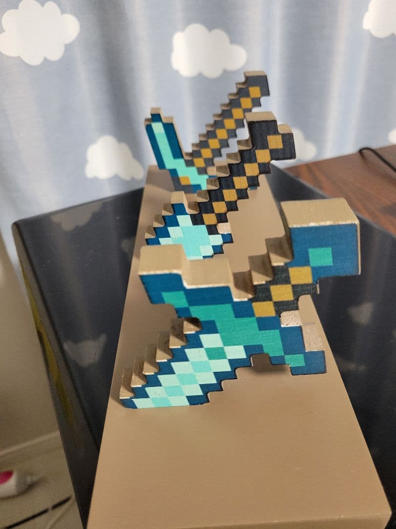 Minecraft スティック型剣 木製オブジェ