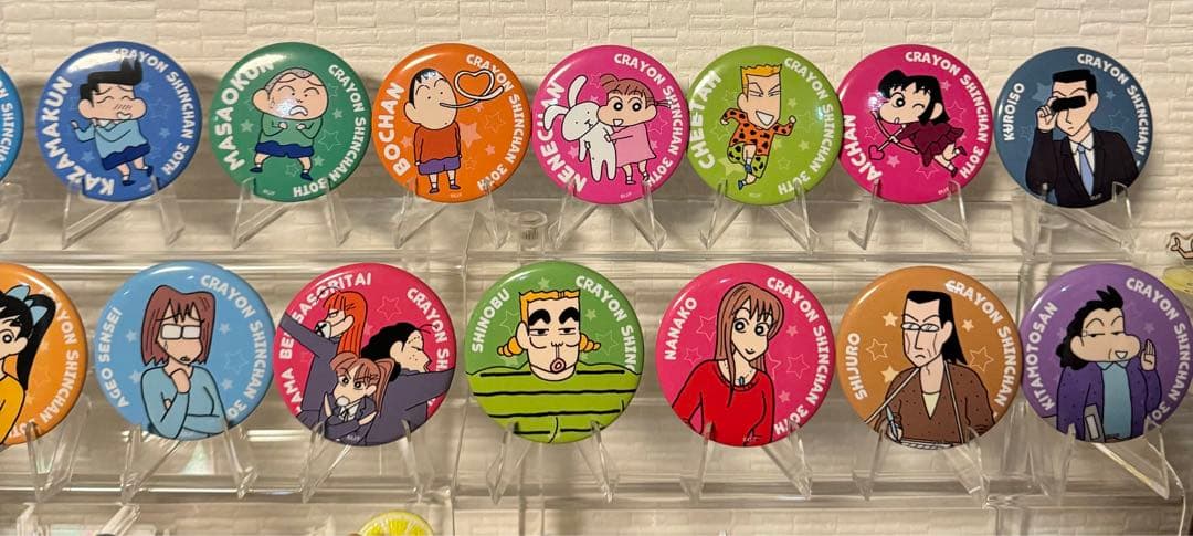 クレヨンしんちゃん 30周年 原画缶バッジ 非売品