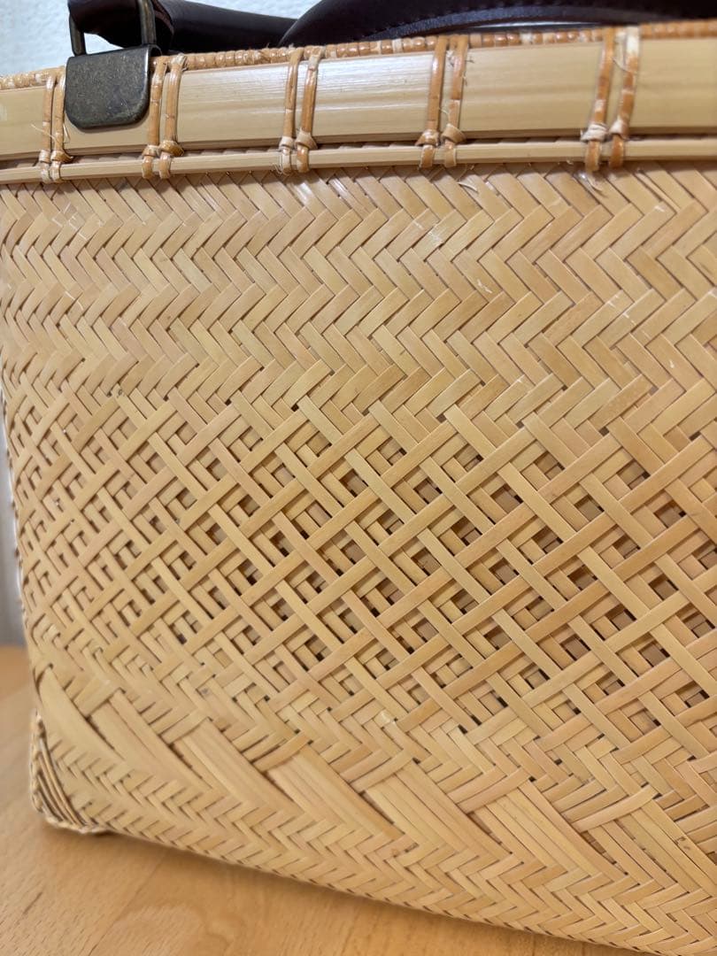 籠バック　竹細工　一点もの　和装