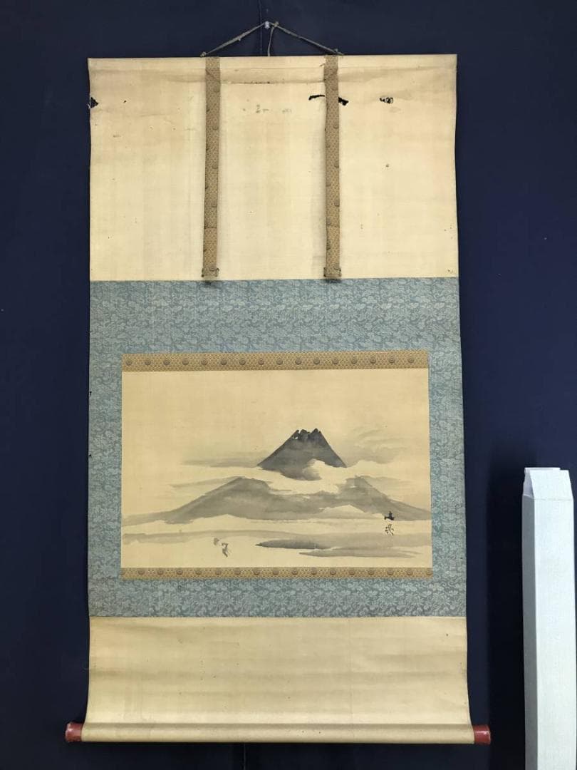 模写/谷文晁/富士山図/富嶽図/富岳図/富峰図/横物/名家伝来/AE-218