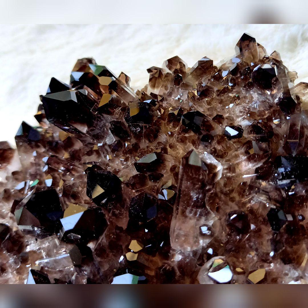 美麗☆高品質☆スモーキークォーツ☆クラスター☆黒水晶☆パワーストーン【189 】