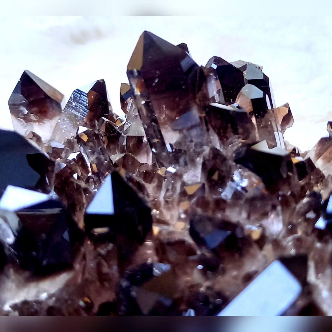 美麗☆高品質☆スモーキークォーツ☆クラスター☆黒水晶☆パワーストーン【189 】