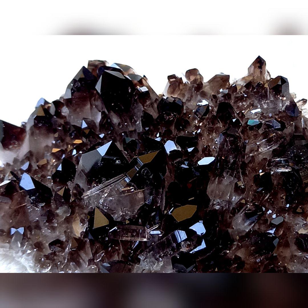 美麗☆高品質☆スモーキークォーツ☆クラスター☆黒水晶☆パワーストーン【189 】