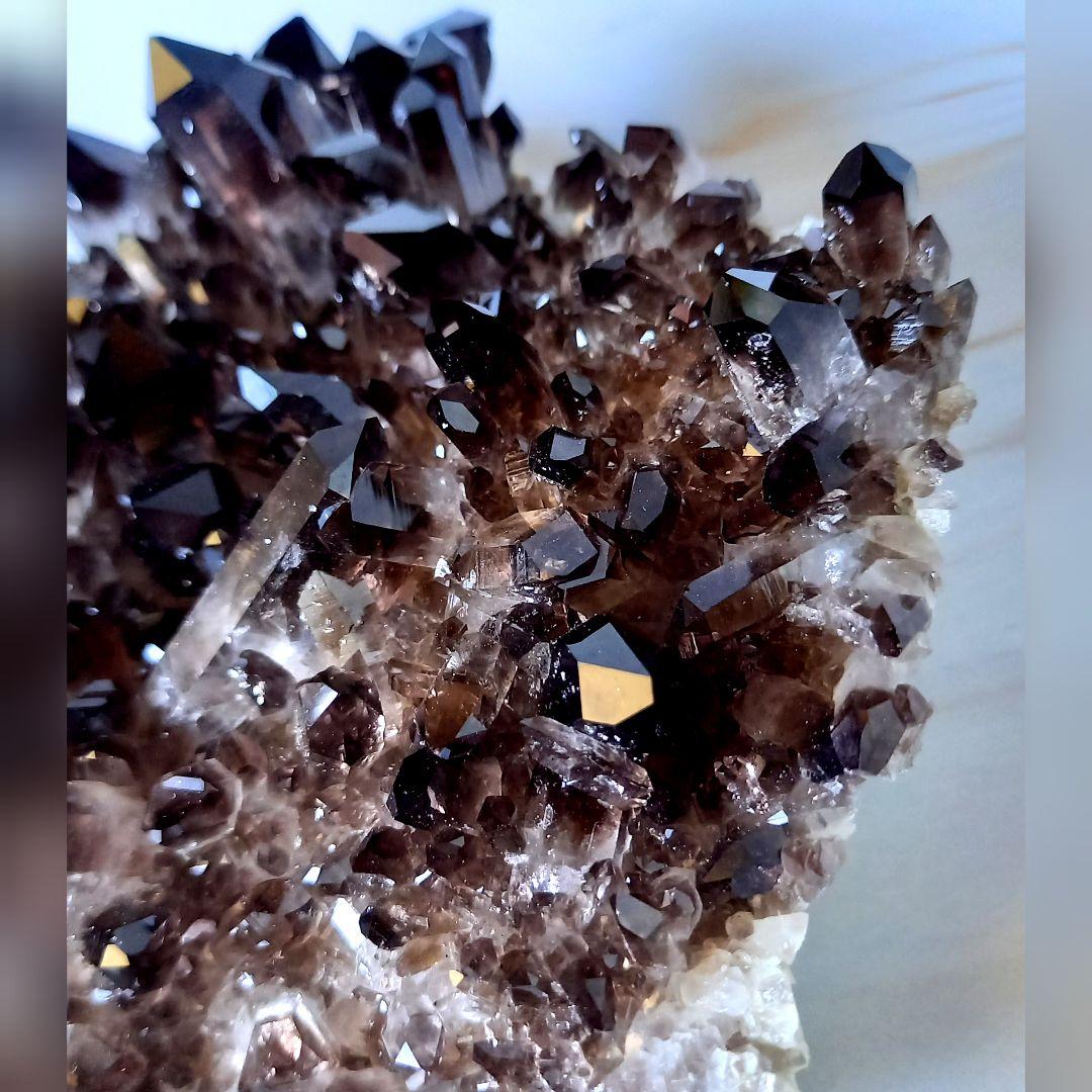 美麗☆高品質☆スモーキークォーツ☆クラスター☆黒水晶☆パワーストーン【189 】