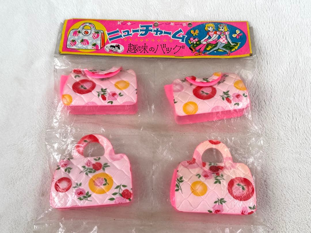 昭和レトロ　駄菓子屋　ミニポーチ　ニューチャーム　趣味のバッグ　当時物　倉庫品