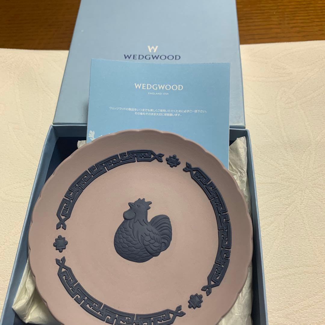 ウェッジウッド　ジャスパーウェア 2005年　干支ROOSTERプレート