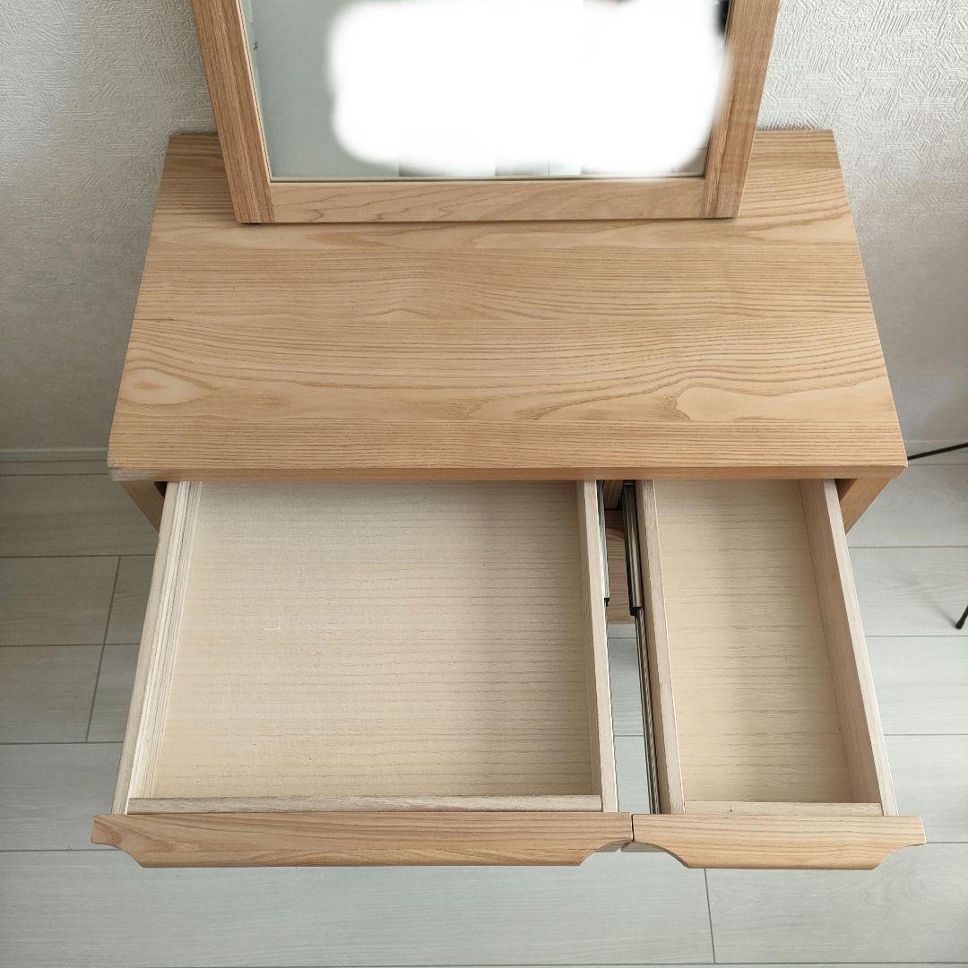 【超美品】unico★CLARUS-mini木製ドレッサー