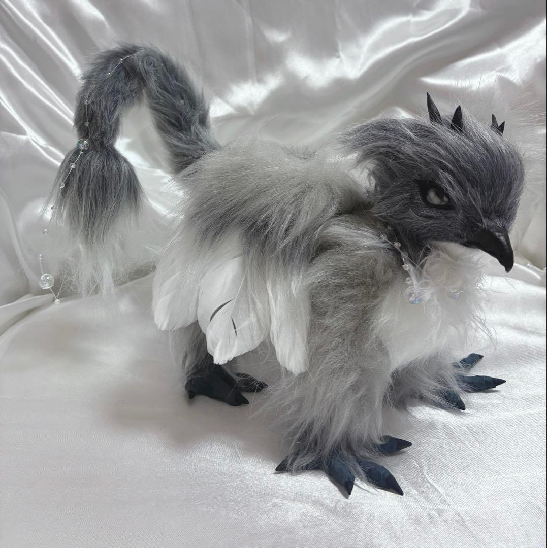 珀*読様 ハンドメイド　アートドール　冥羽　めいは　夜の神獣　幻獣　鳥　ドラゴン