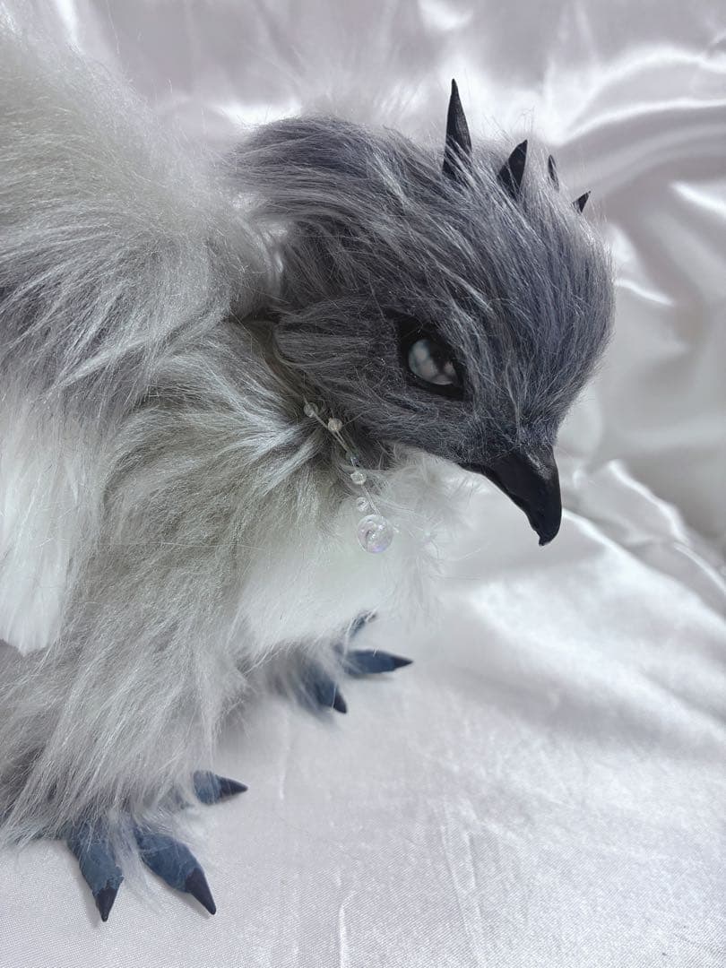 珀*読様 ハンドメイド　アートドール　冥羽　めいは　夜の神獣　幻獣　鳥　ドラゴン