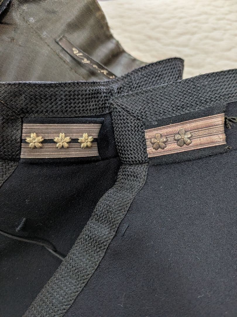 日本海軍 第一種軍装　参謀大佐軍衣　ドスキン生地　海軍中将着用？