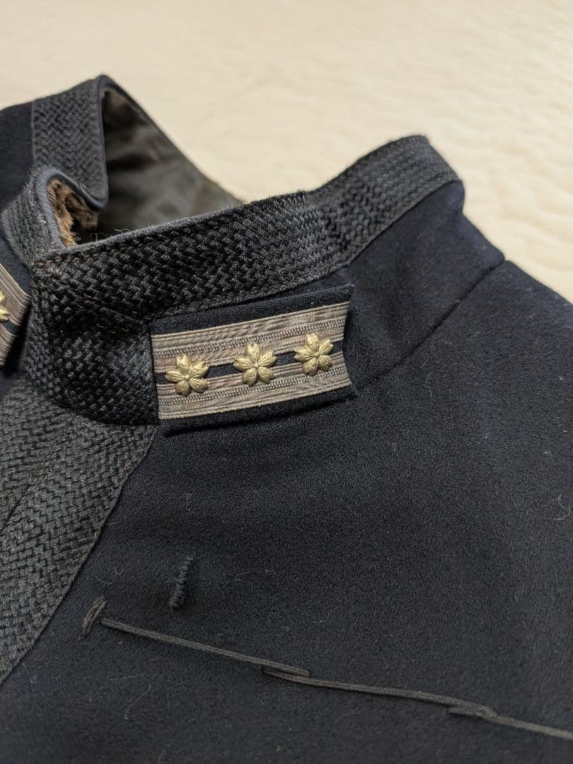日本海軍 第一種軍装　参謀大佐軍衣　ドスキン生地　海軍中将着用？