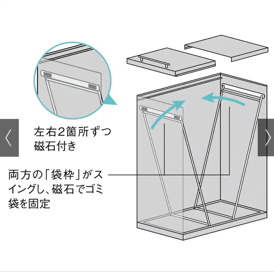 ステンレスダストボックス　45リットル　ディノス