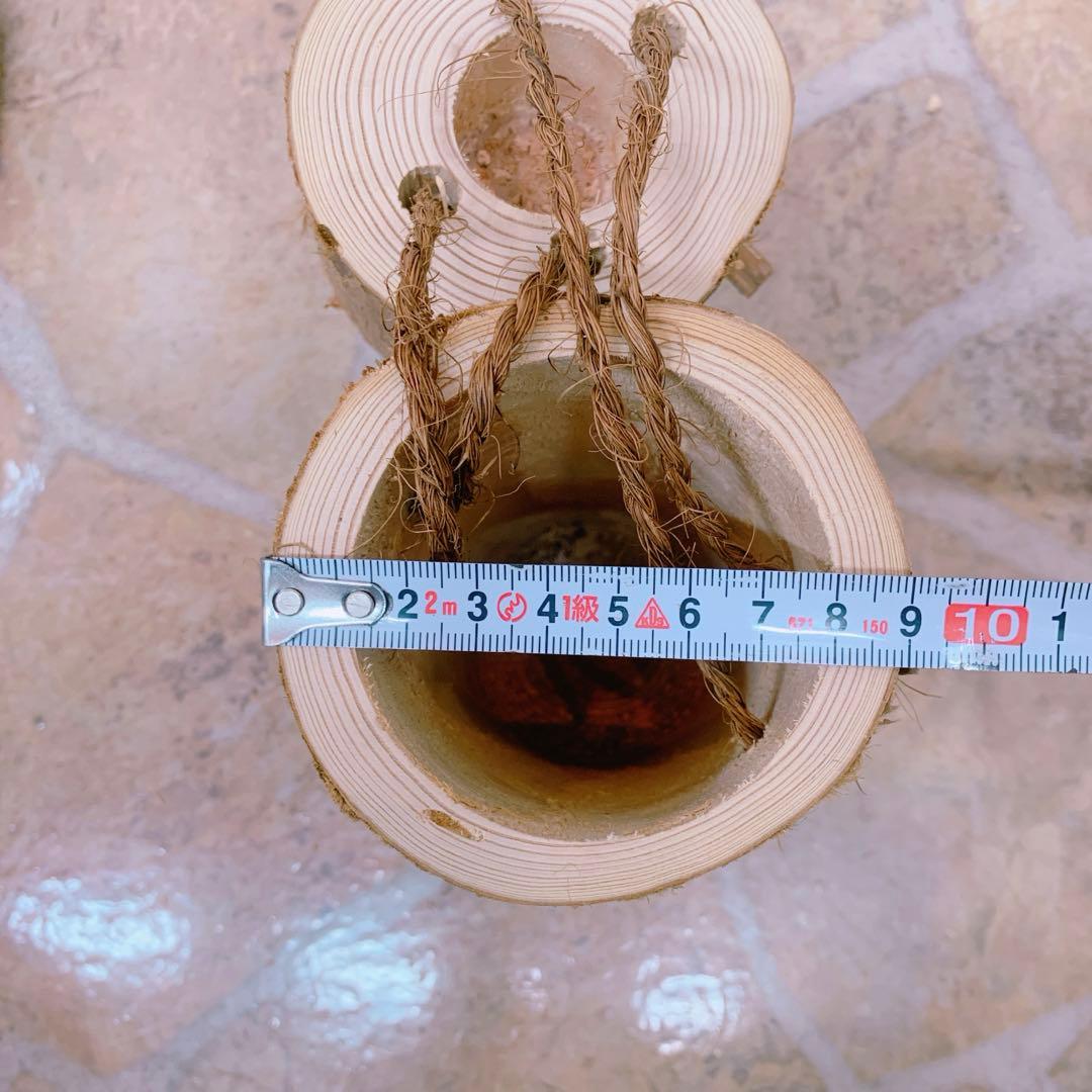 吉野杉　丸太のケース　入れ物　インテリア　和モダン　容器　木製　丸太