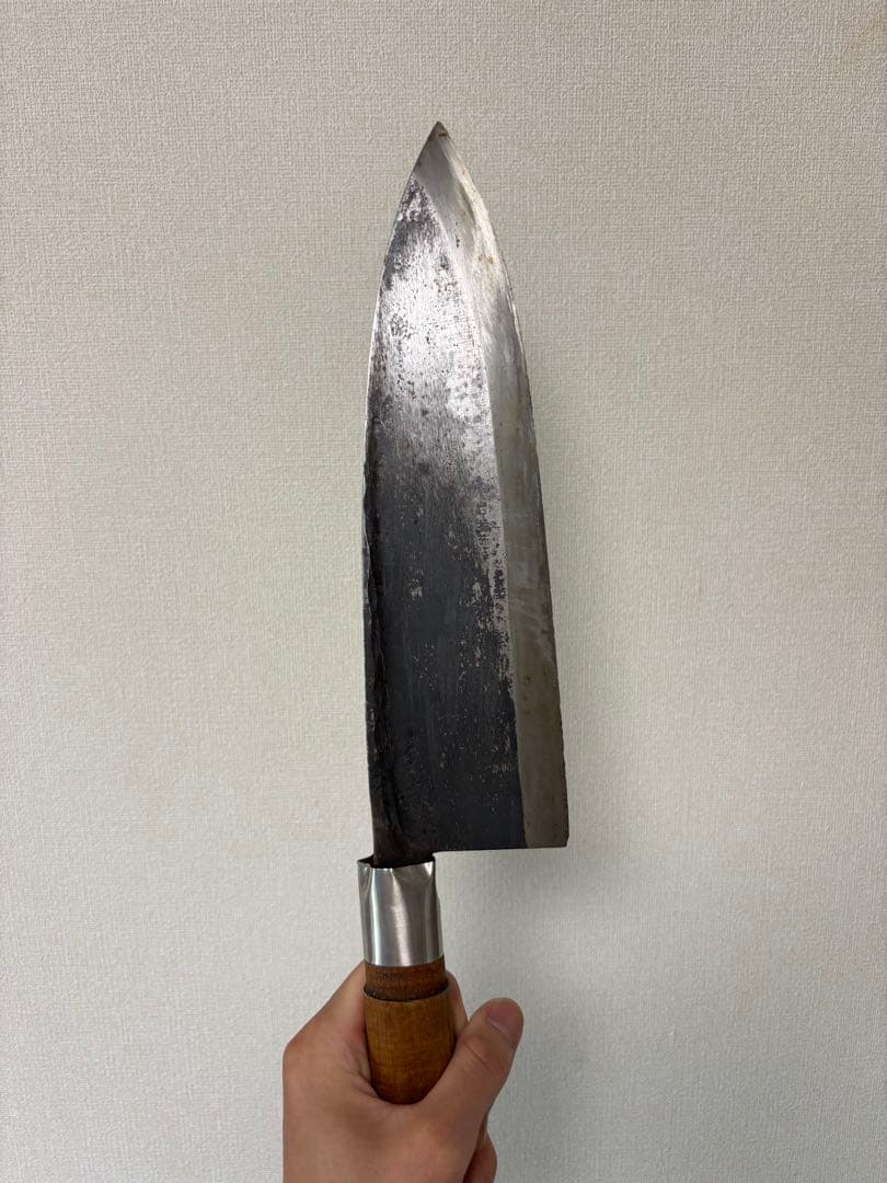 有次　叩き出刃包丁　約9寸