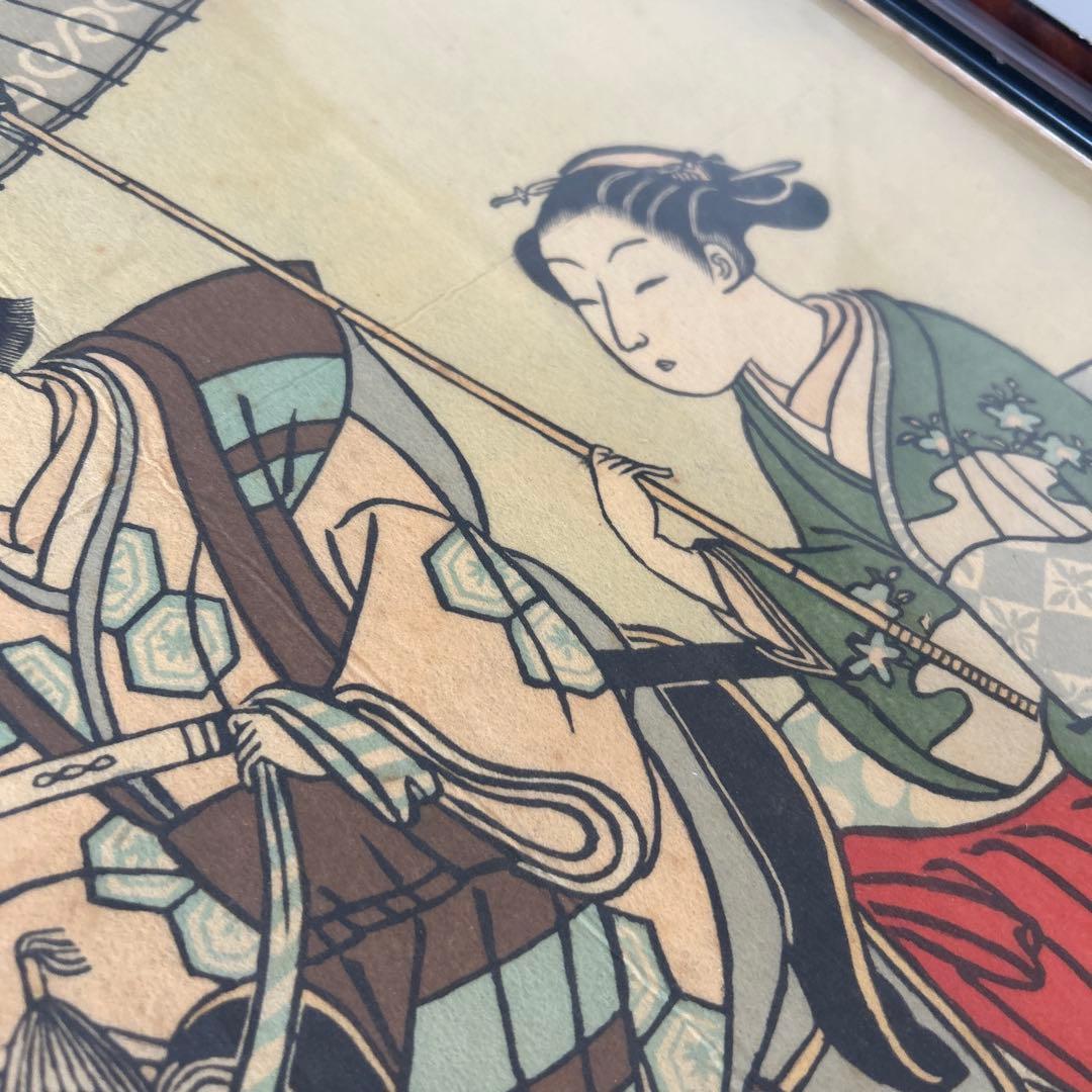 鈴木春信　 「美人画　乗馬の若君」