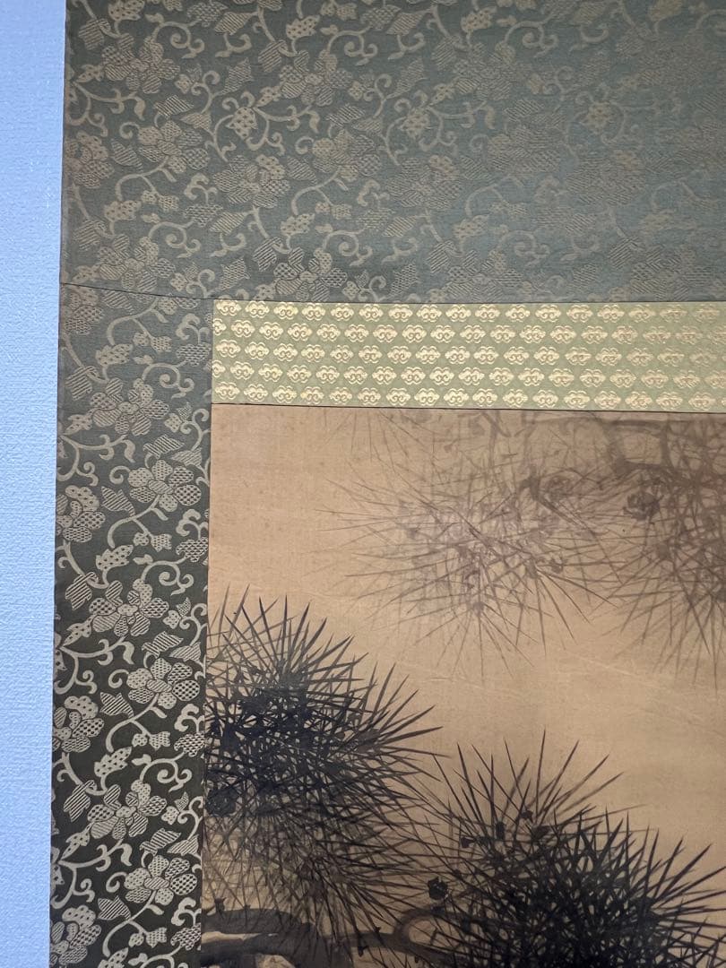 極上絹本 孔雀図 肉筆 大幅 模写 花鳥