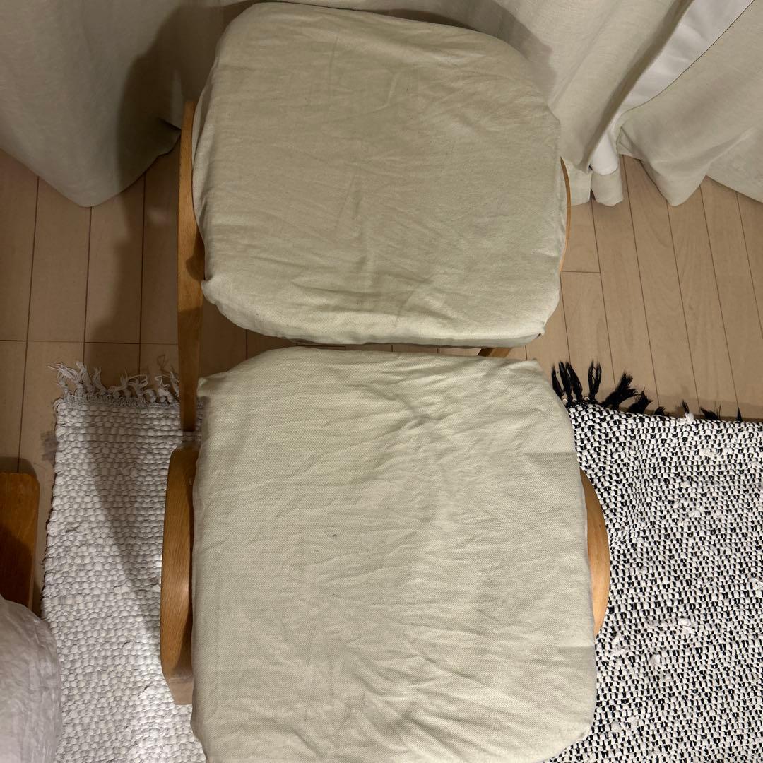 秋田木工　スタッキングチェア二脚