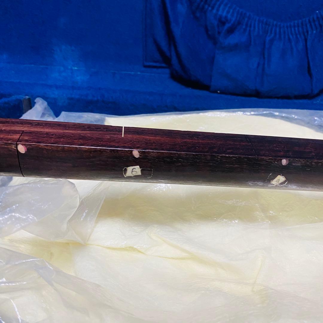 【付属品多数】三味線 棹幅2.8cm 民謡 五厘大 経木 綾杉胴 ケース付