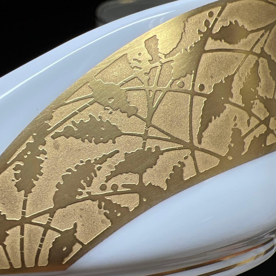 ノリタケ　最高峰　ダイヤモンドコレクション金閣銀閣小鉢5点　共箱　幅約11㎝