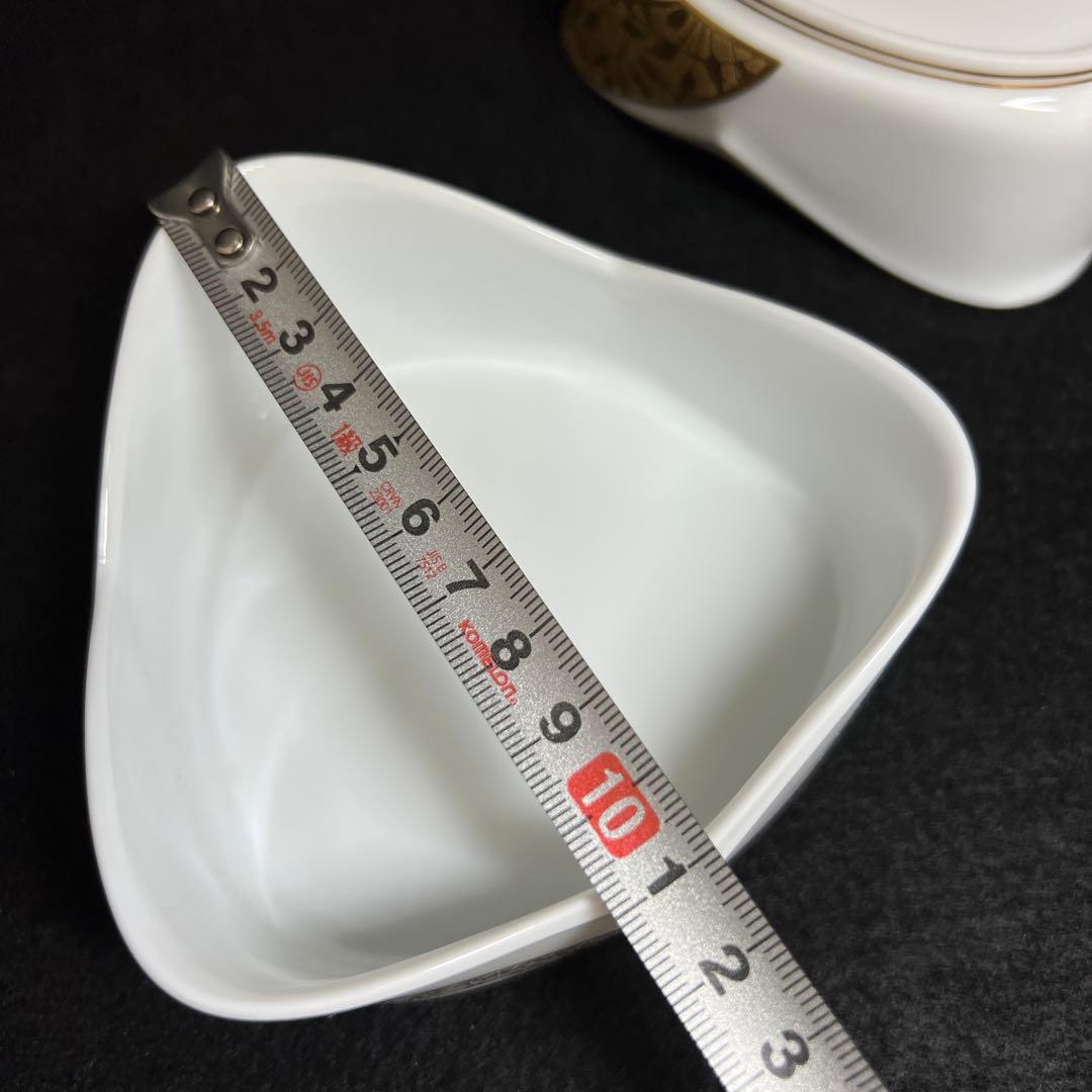 ノリタケ　最高峰　ダイヤモンドコレクション金閣銀閣小鉢5点　共箱　幅約11㎝