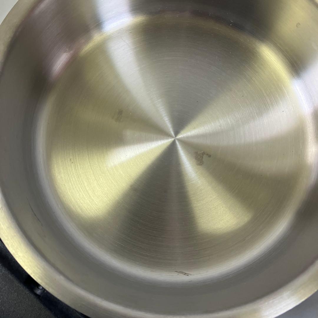 【中古】 アムウェイ クイーン ステンレス製 片手鍋 二重鍋 蒸し器 セット