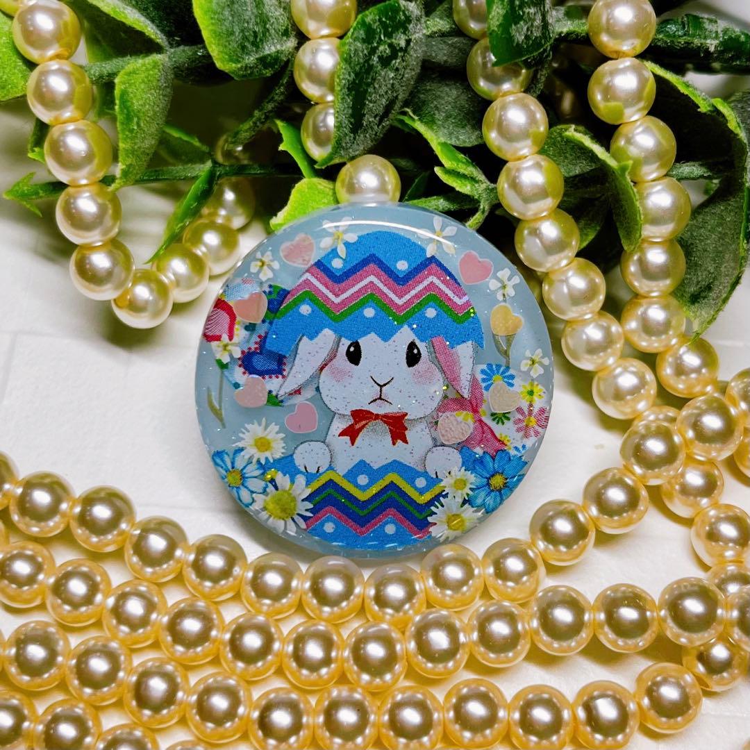 ひなた様お取置きです。レジンヘアゴム イースターバニー フラワーNo.955
