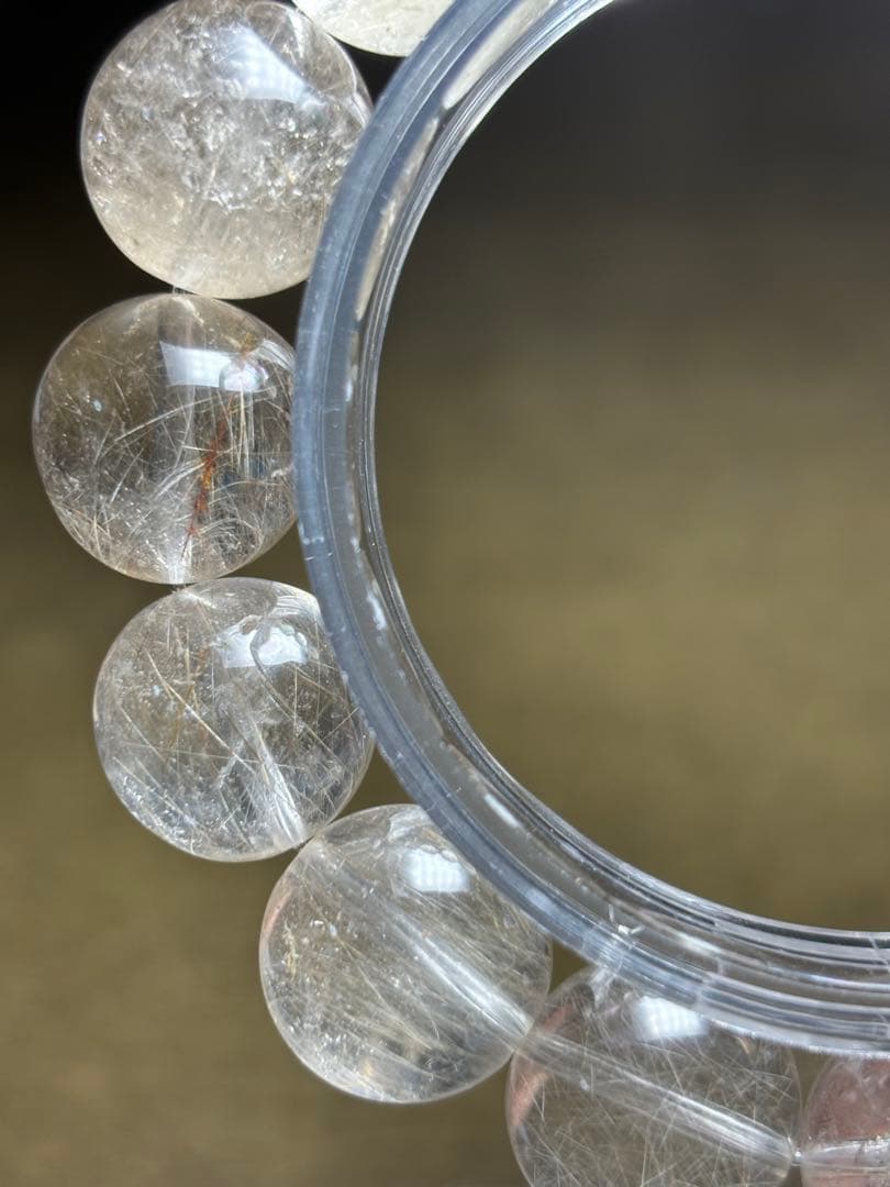 高品質ゴールド　シルバールチルブレス14.6㎜超大玉（新品未使用）細針ヴィーナス