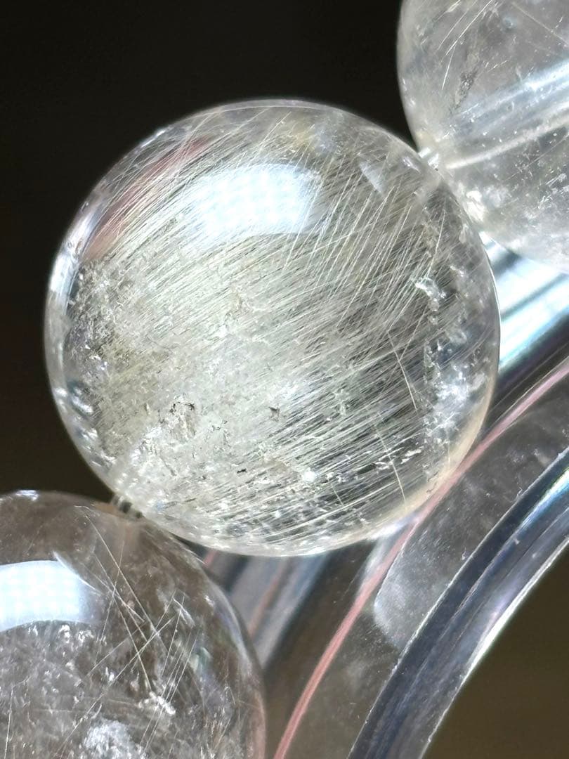 高品質ゴールド　シルバールチルブレス14.6㎜超大玉（新品未使用）細針ヴィーナス