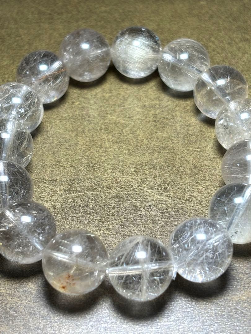 高品質ゴールド　シルバールチルブレス14.6㎜超大玉（新品未使用）細針ヴィーナス