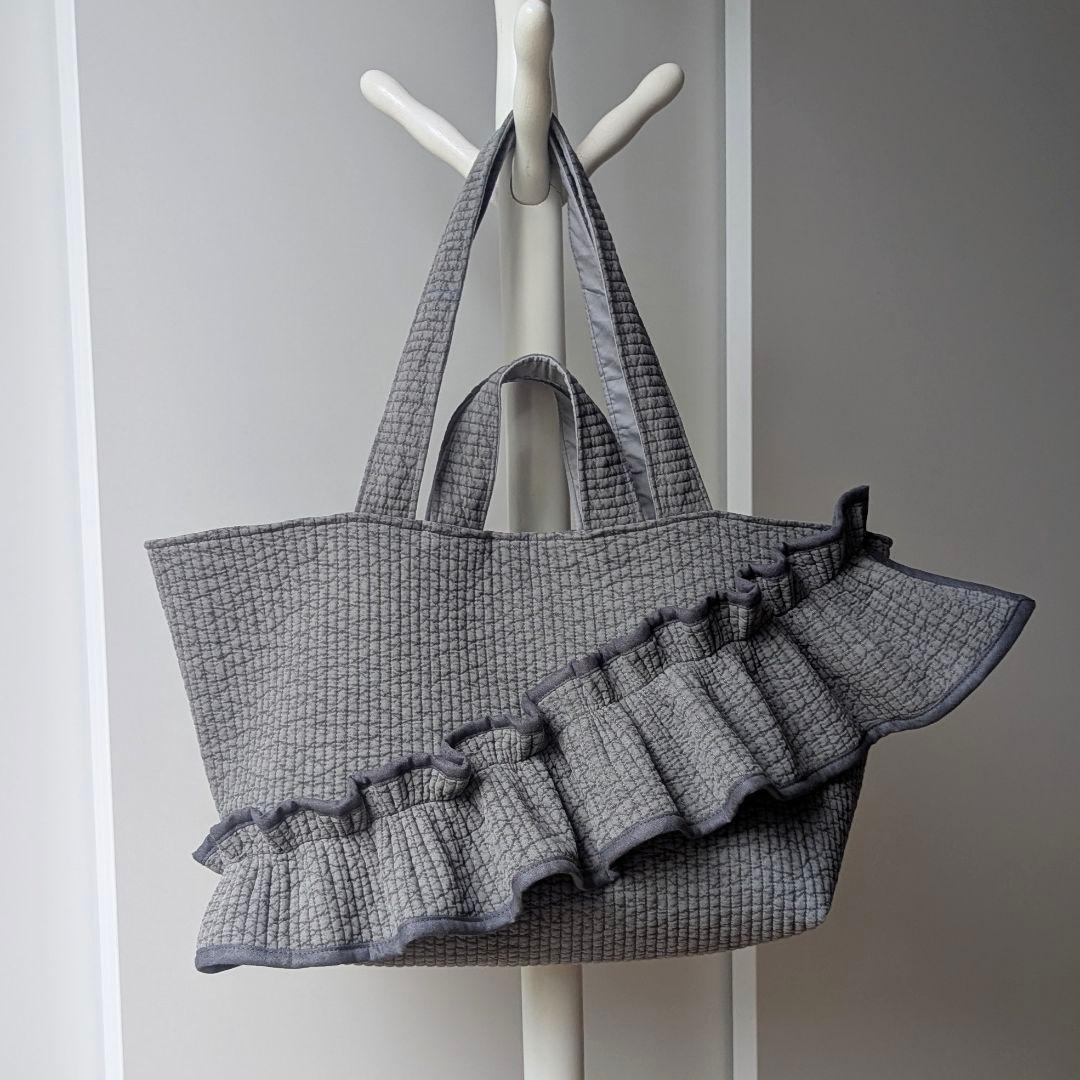 おまあ♪ ヌビバッグ 大きめサイズ フリル マザーズバッグ ハンドメイド