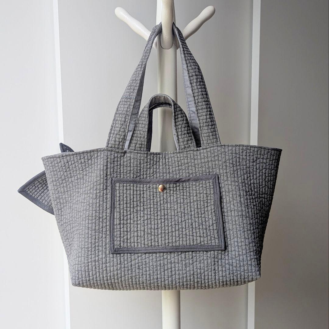 おまあ♪ ヌビバッグ 大きめサイズ フリル マザーズバッグ ハンドメイド