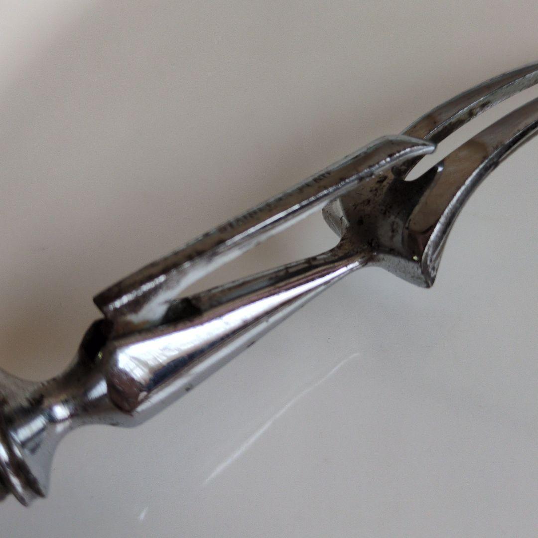 イギリス　アンティーク　カービングフォークB　肉用　アウトドアフォーク 鹿の角