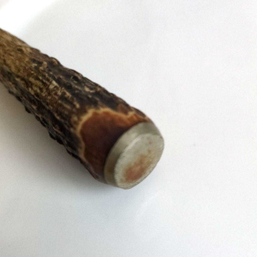 イギリス　アンティーク　カービングフォークB　肉用　アウトドアフォーク 鹿の角