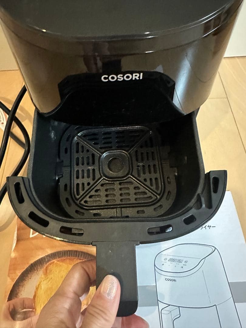1回のみ使用⭐︎COSORI ノンフライヤー ブラック レシピブック付き　2L