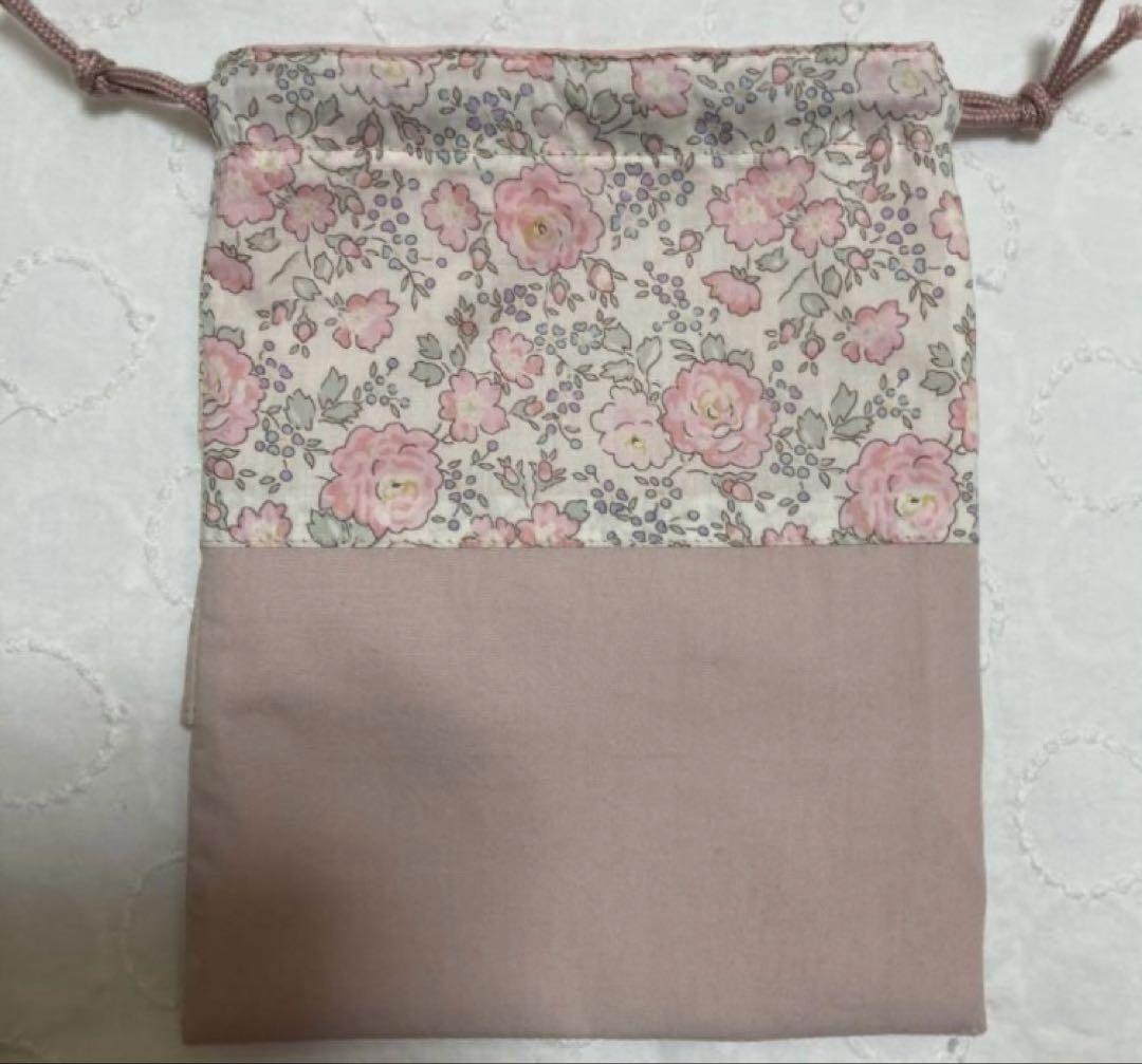 リバティ　レッスンバッグ　体操袋　コップ入れ　ランチョンマット　ハンドメイド