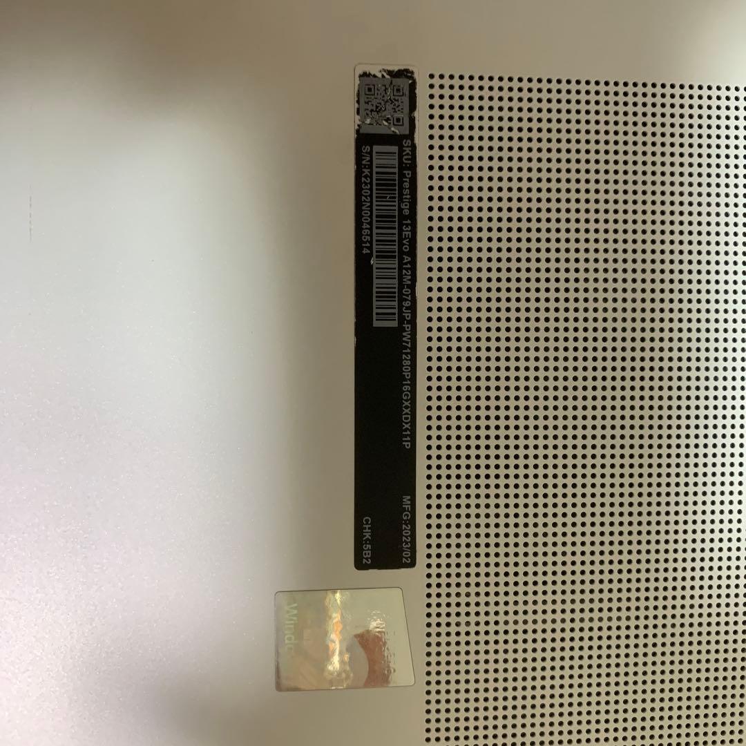 Windowsノート本体 MSI Prestige 13 Evo A12M i7-1280P