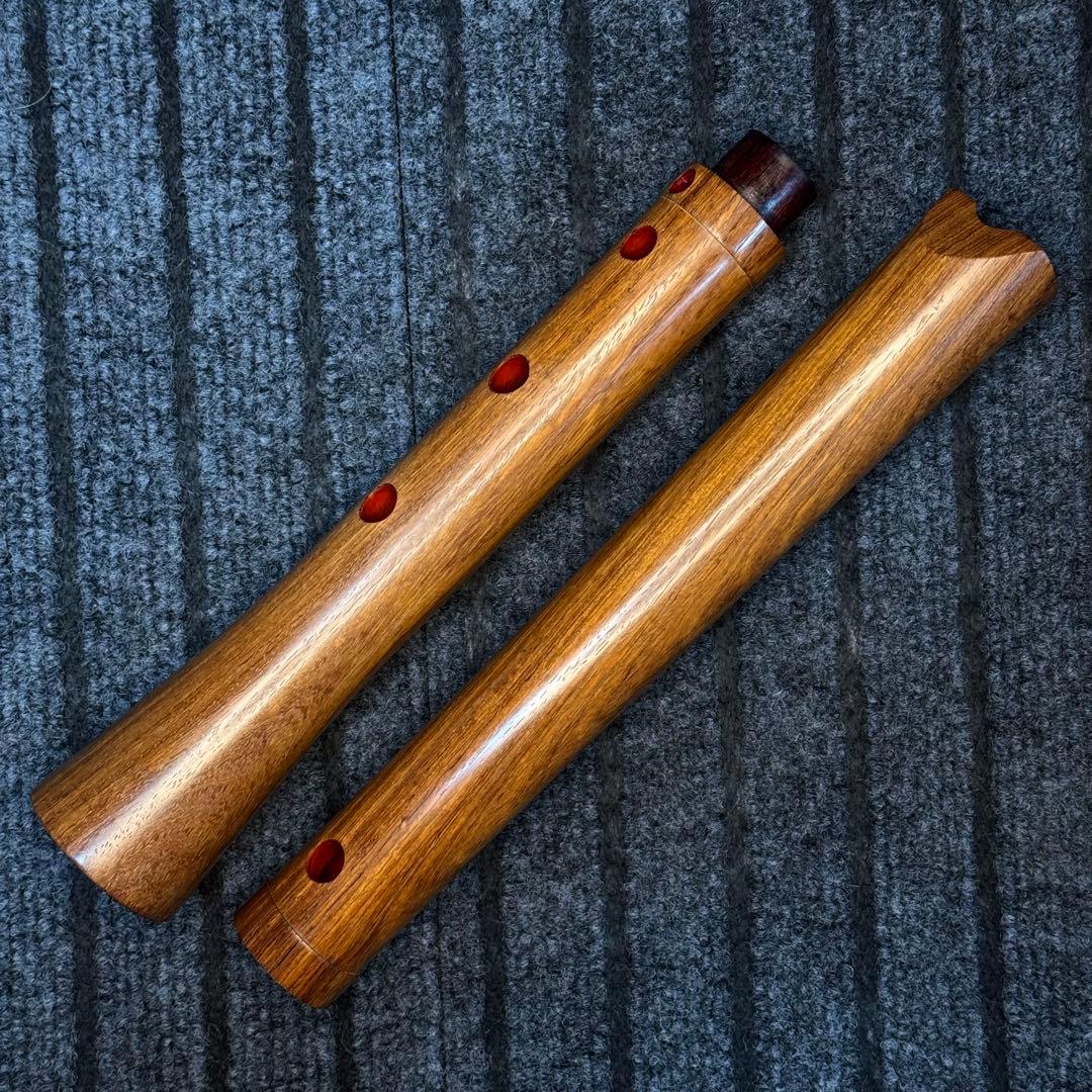 尺八 銘木製 悠 一尺六寸管 七孔