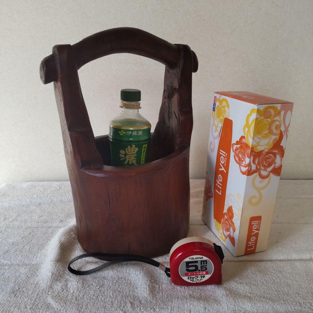 木製　花瓶　花器　造花和風アジアン　1.8kg