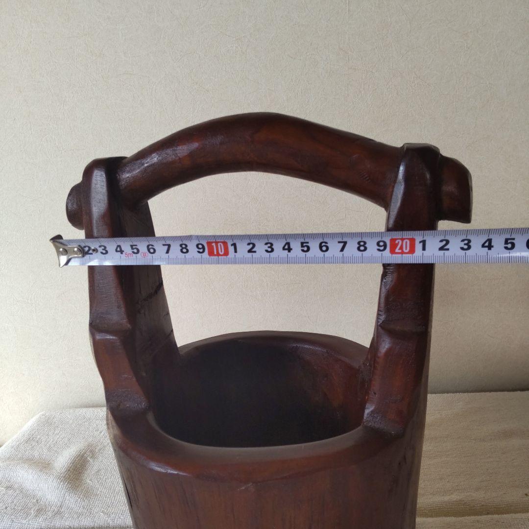 木製　花瓶　花器　造花和風アジアン　1.8kg