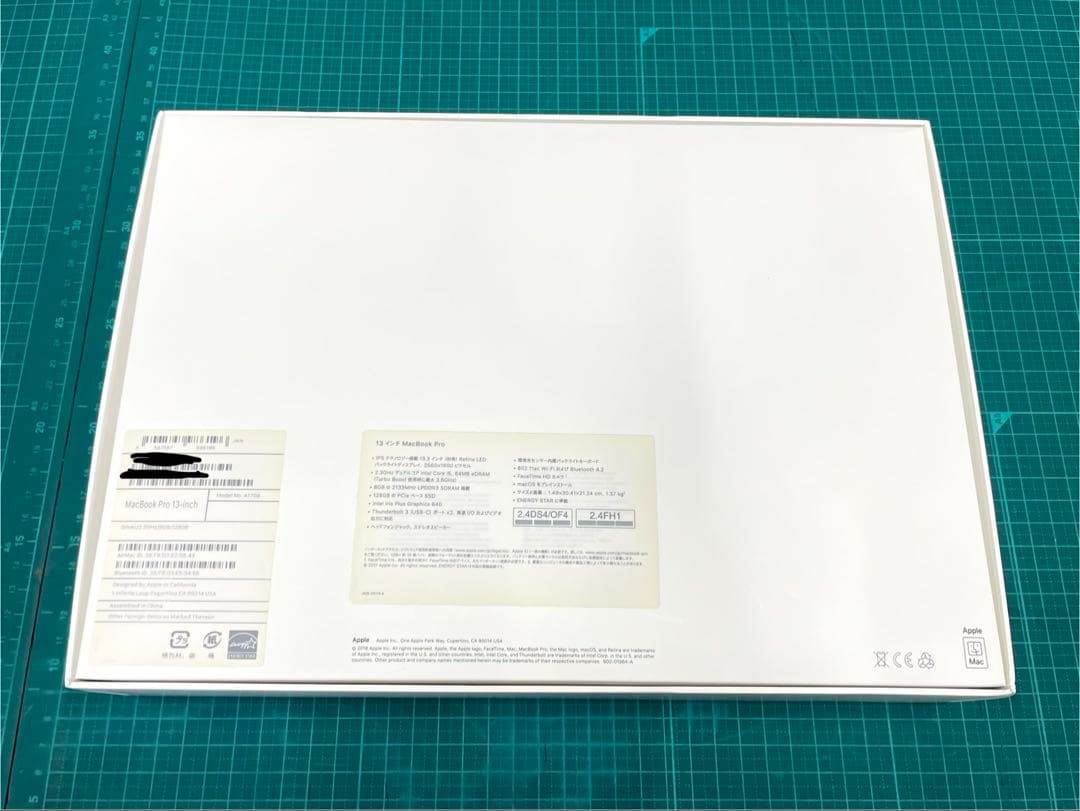 美品 MacBook Pro 13 2017 A1708 充放電34回
