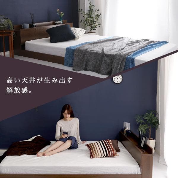 【送料無料：一部地域除く】デザインフロアベッド　Sサイズ　【Falo-ファロ-】