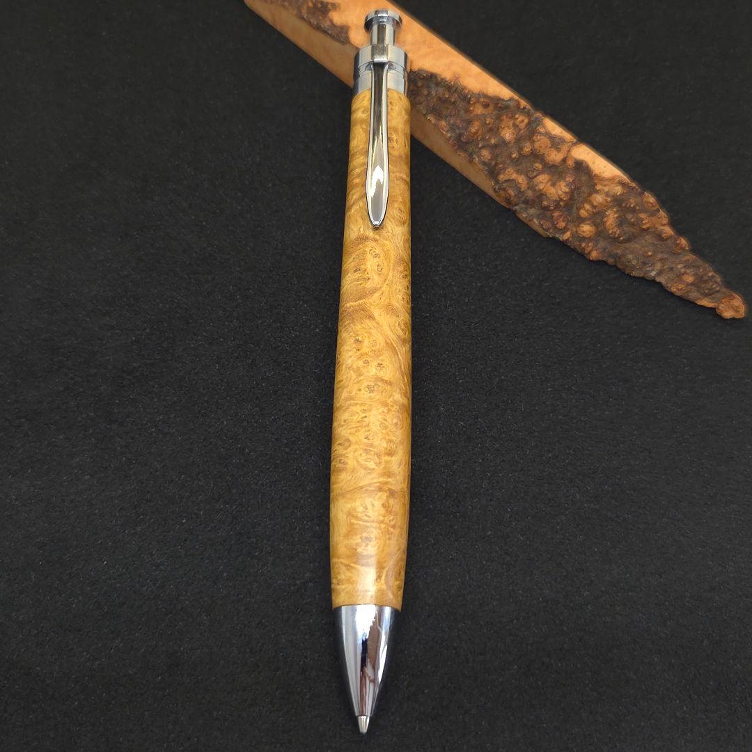 No.29ハンドメイド木軸シャーペン花梨白瘤