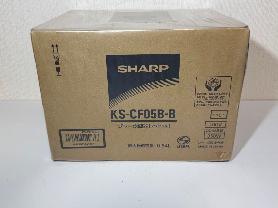 シャープ 炊飯器 KS-CF05B-B 3合 マイコン パン調理機能 ブラック