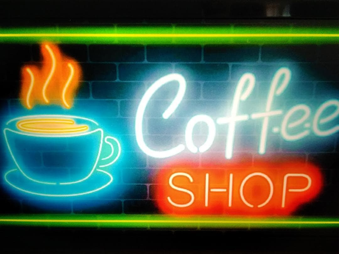 アメリカン コーヒーショップ 喫茶店 カフェ 看板 置物 雑貨 ライトBOX