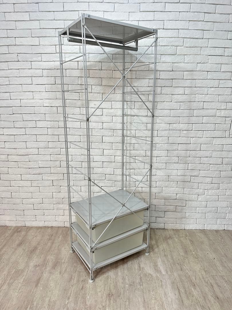 【家】無印良品　ワードローブ　ラック　棚