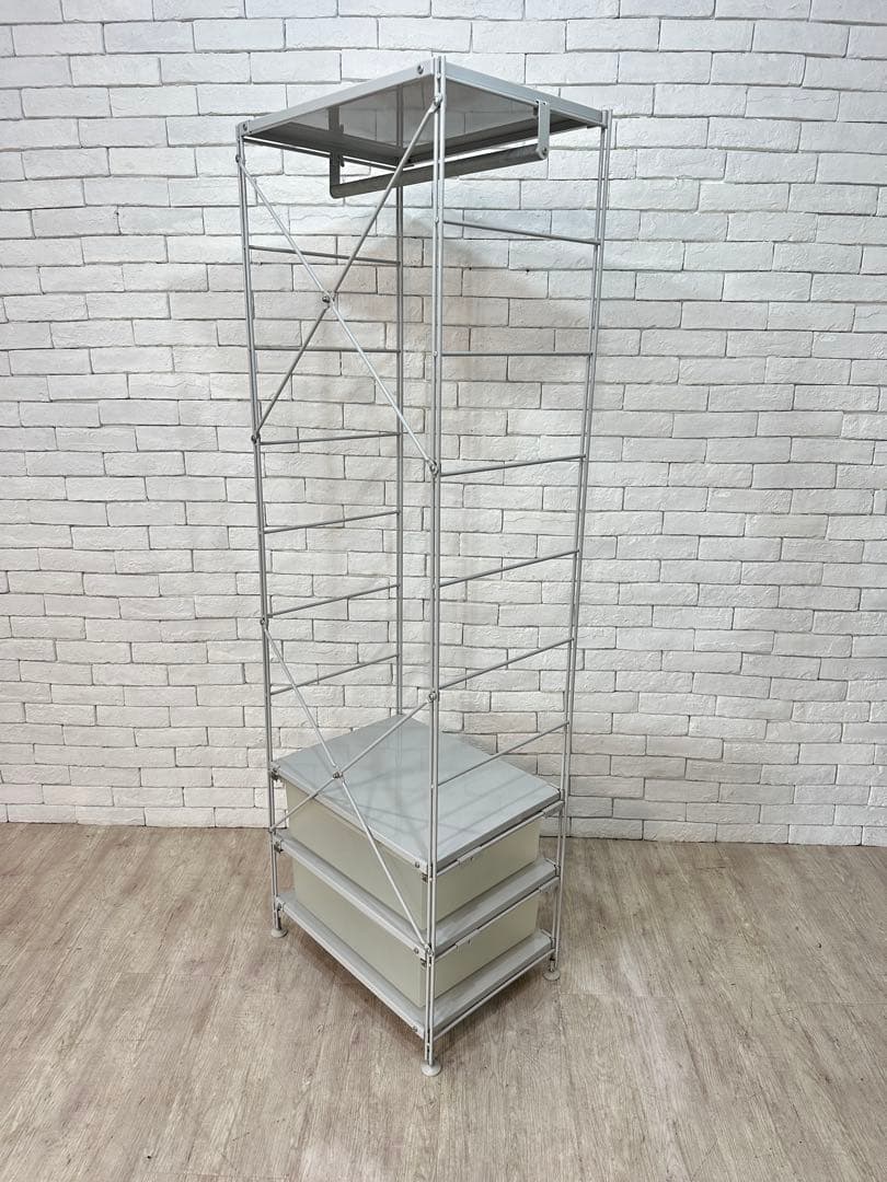 【家】無印良品　ワードローブ　ラック　棚