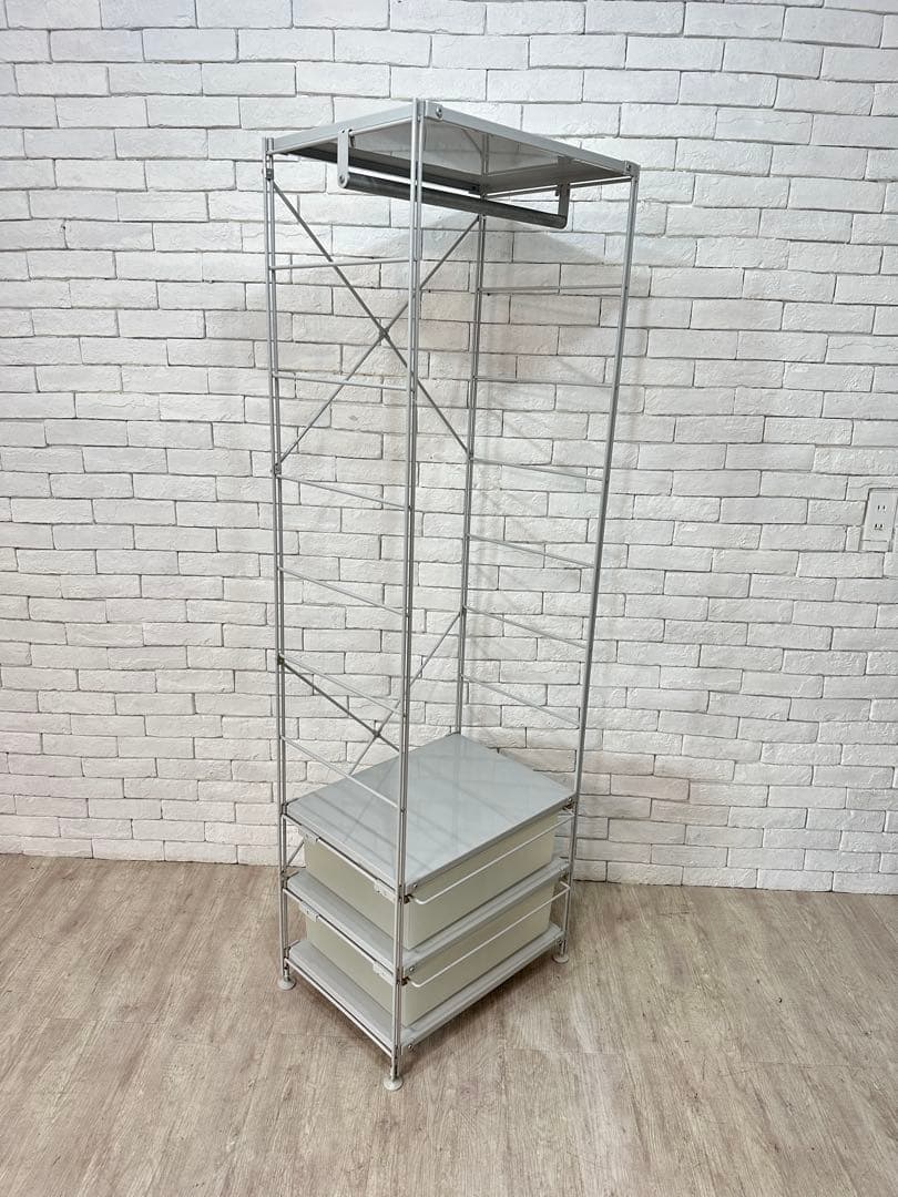 【家】無印良品　ワードローブ　ラック　棚