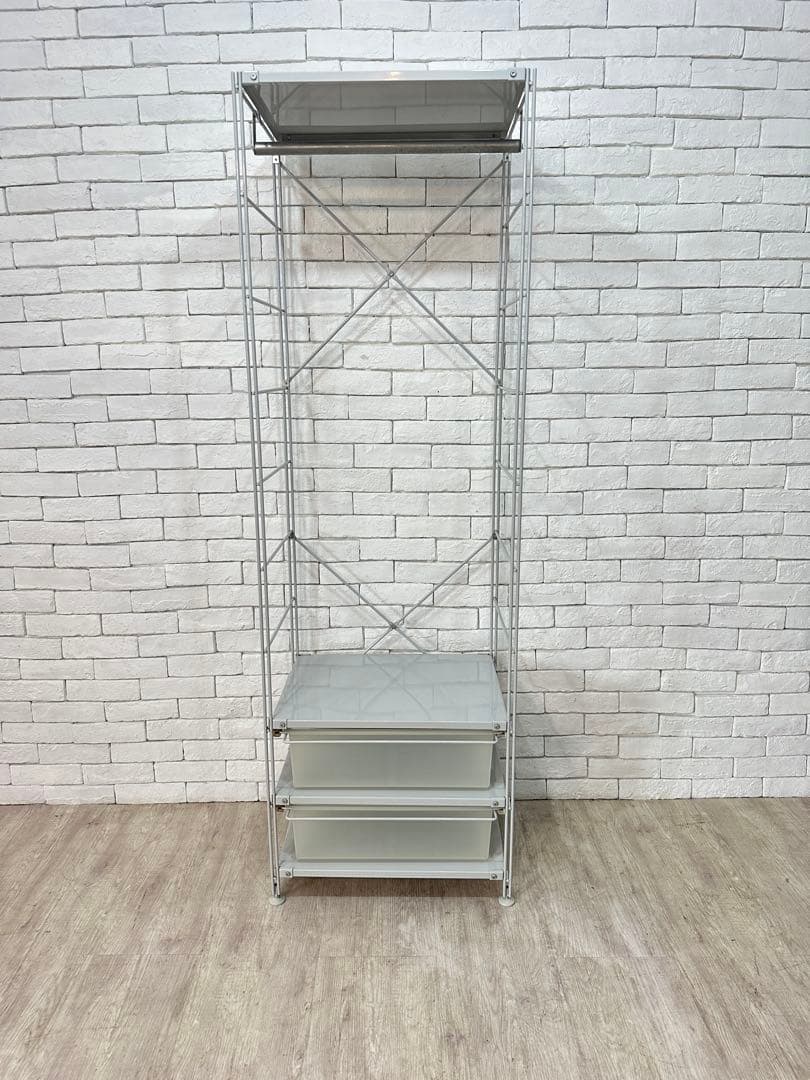 【家】無印良品　ワードローブ　ラック　棚