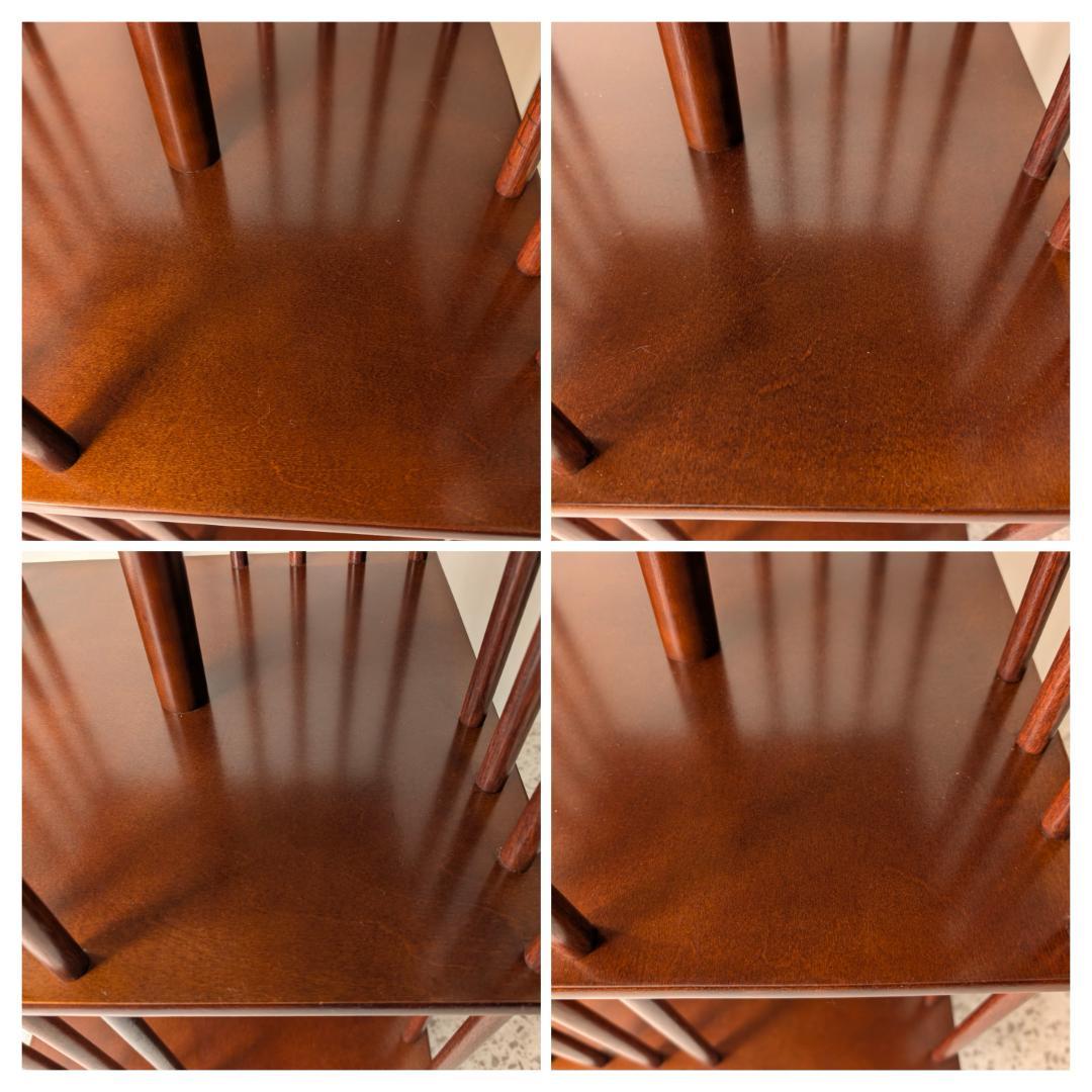 ビンテージ リボルビングブックケース ウッドシェルフ 飾り棚 回転式本棚 美品